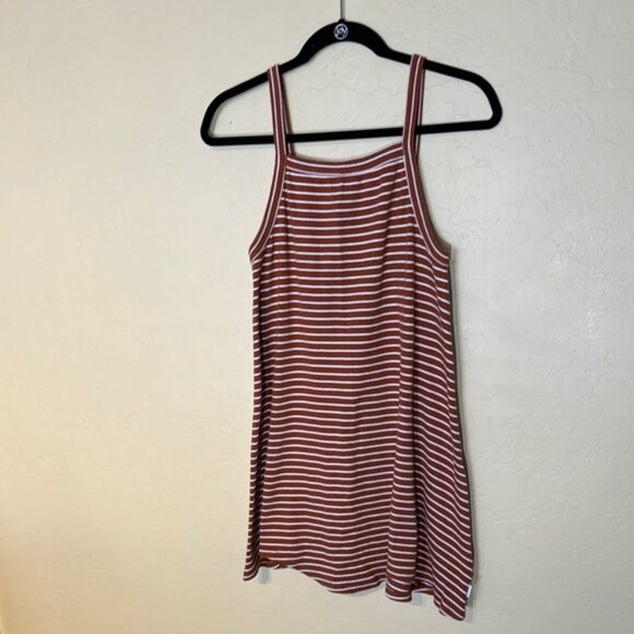 Striped Brown and White Women's Top - Picture 1 of 7